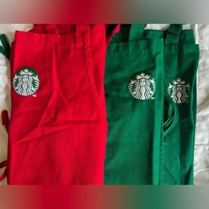 3 Starbucks Aprons for 15